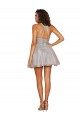 Argent Trapèze Licou Courte Tulle Courte Robes demoiselle d'honneur / Robes de cocktail en Gros