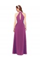 Baie sauvage Fourreau Col V Mousseline Longue Robes demoiselle d'honneur en Gros