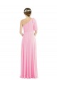 Barely Rose Trompette Mousseline Longue Robes demoiselle d'honneur en Gros