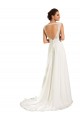Blanc Fourreau Mousseline Dentelle Robes de mariée en Gros