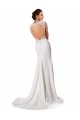 Blanc Fourreau Mousseline Dentelle Robes de mariée en Gros