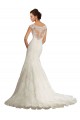 Blanc Sirène Bateau Dentelle Robes de mariée en Gros