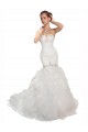 Blanc Sirène Tulle Robes de mariée en Gros