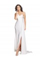 Blanc Trapèze Satiné Soyeux Robes de mariée en Gros