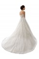 Blanc Trapèze Tulle Dentelle Robes de mariée en Gros