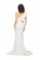 Ivoire Fourreau Balayage train Crêpe Stretch Longue Robes demoiselle d'honneur / Robes de bal en Gros