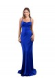 Bleu roi Fourreau Satiné Soyeux Longue Formelles Robes demoiselle d'honneur / Robes de soirée / Robes de bal en Gros