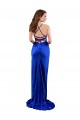 Bleu roi Fourreau Satiné Soyeux Longue Formelles Robes demoiselle d'honneur / Robes de soirée / Robes de bal en Gros