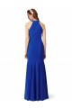 Bleu roi Sirène Col V Crêpe Stretch Longue Formelles Robes demoiselle d'honneur / Robes de soirée / Robes de bal en Gros