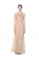Blush 95 Fourreau Illusion Tulle Longue Robes demoiselle d'honneur en Gros