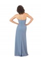 Bordeaux Fourreau Sans bretelle Mousseline Longue Robes demoiselle d'honneur en Gros