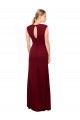 Bordeaux Sirène Col V Mousseline Longue Robes demoiselle d'honneur / Robes de bal en Gros