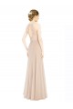 Champagne Trapèze Licou Col Haut Mousseline Dentelle Longue Robes demoiselle d'honneur / Robes de bal en Gros
