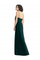 Evergreen Trapèze Col V Mousseline Longue Robes demoiselle d'honneur en Gros