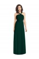 Evergreen Trapèze Licou Mousseline Longue Robes demoiselle d'honneur en Gros