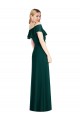 Evergreen Trompette Bretelles spaghetti Mousseline Longue Robes demoiselle d'honneur en Gros