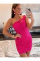 Fourreau Courte Paillettes Velours Courte Robes de bal en Gros