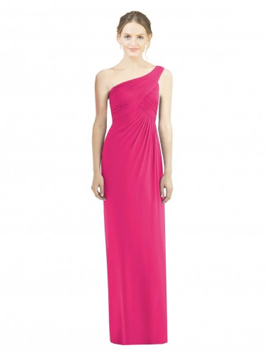 Fourreau Mousseline Longue Robes demoiselle d'honneur en Gros