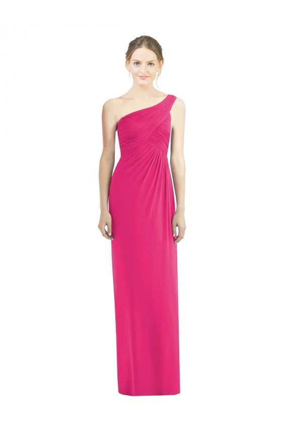 Fourreau Mousseline Longue Robes demoiselle d'honneur en Gros