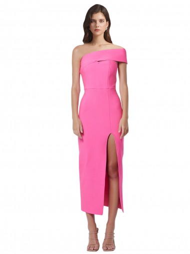 Fourreau midi Crêpe Stretch Longue Formelles Robes demoiselle d'honneur / Robes de soirée / Robes de cocktail en Gros
