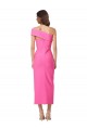 Fourreau midi Crêpe Stretch Longue Formelles Robes demoiselle d'honneur / Robes de soirée / Robes de cocktail en Gros
