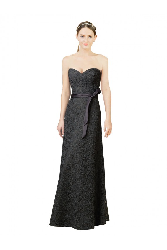 Gris ardoise Fourreau Dentelle Longue Robes demoiselle d'honneur en Gros