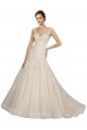 Ivoire & Champagne Sirène Tulle Dentelle Robes de mariée en Gros