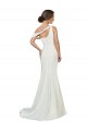 Ivoire Fourreau Balayage train Crêpe Stretch Longue Formelles Robes demoiselle d'honneur / Robes de soirée / Robes de bal en Gros