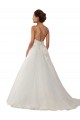 Ivoire Princesse Bretelles spaghetti Tulle Dentelle Boho Robes de mariée en Gros