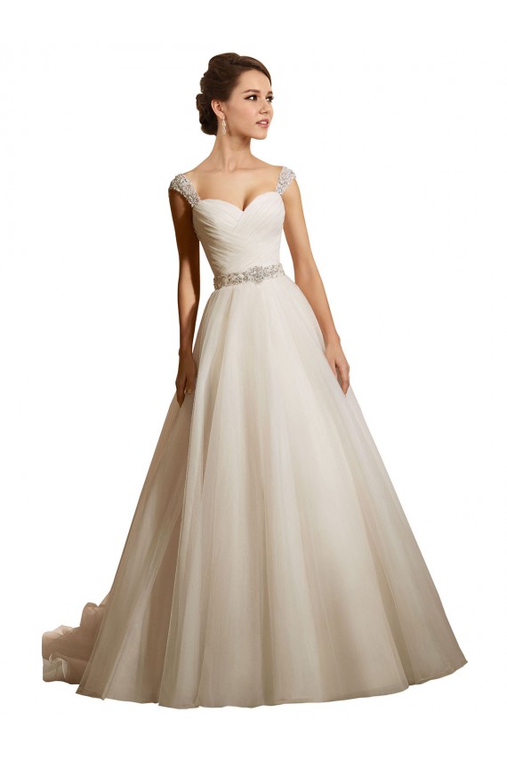 Ivoire Princesse Tulle Robes de mariée en Gros
