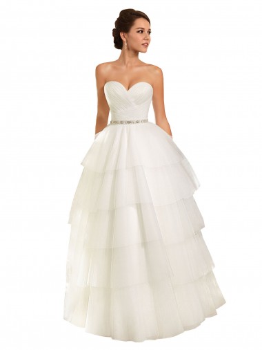 Ivoire Princesse Tulle Robes de mariée en Gros