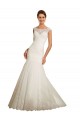 Ivoire Sirène Bateau Tulle Dentelle Robes de mariée en Gros
