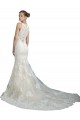 Ivoire Sirène Illusion Tulle Plage Robes de mariée en Gros