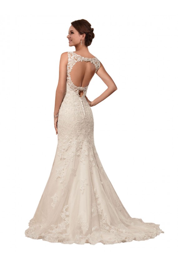 Ivoire Sirène Tulle Dentelle Robes de mariée en Gros