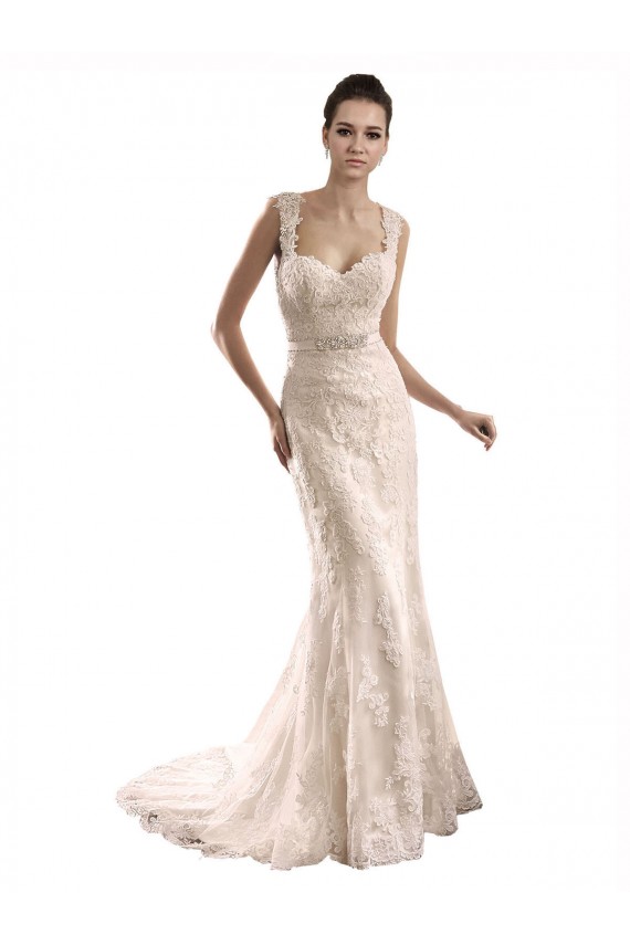 Ivoire Sirène Tulle Dentelle Robes de mariée en Gros