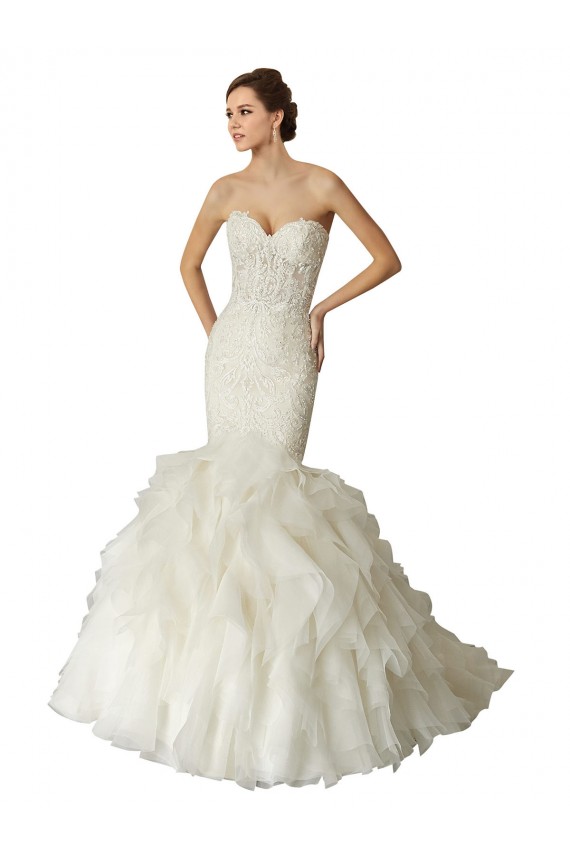 Ivoire Sirène Tulle Robes de mariée en Gros