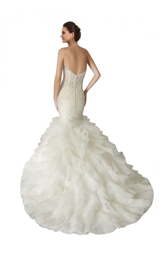 Ivoire Sirène Tulle Robes de mariée en Gros
