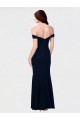 Ivoire Sirène Épaule Dénudée Crêpe Stretch Longue Formelles Robes demoiselle d'honneur / Robes de soirée / Robes de bal en Gros