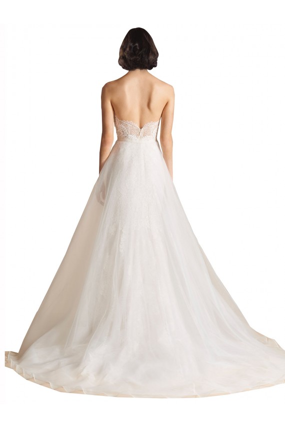 Ivoire Trapèze Balayage train Tulle Robes de mariée en Gros