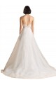 Ivoire Trapèze Balayage train Tulle Robes de mariée en Gros