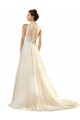 Ivoire Trapèze Col V Tulle Robes de mariée en Gros