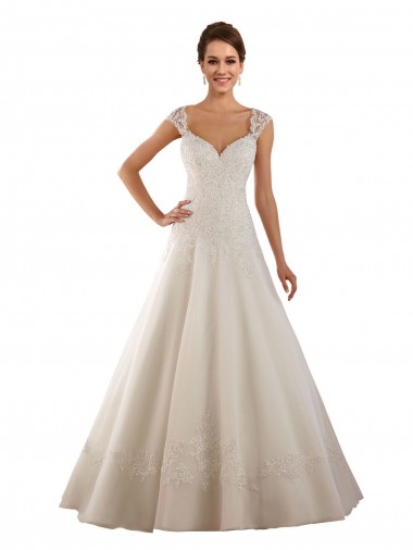 Ivoire Trapèze Dentelle Robes de mariée en Gros