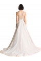 Ivoire Trapèze Illusion Tulle Robes de mariée en Gros