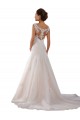 Ivoire Trapèze Scoop Tulle Robes de mariée en Gros
