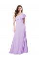 Lilas Trapèze Mousseline Longue Robes demoiselle d'honneur en Gros
