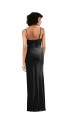 Noir Colonne Velours Stretch Longue Formelles Robes demoiselle d'honneur / Robes de soirée / Robes de bal en Gros