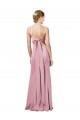 Noir Fourreau Bretelles spaghetti Col Carré Crêpe Stretch Longue Formelles Robes demoiselle d'honneur / Robes de soirée / Robes de bal en Gros