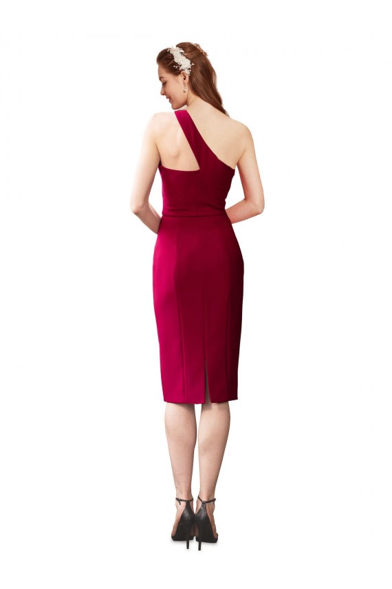 Noir Fourreau Crêpe Stretch Courte Robes demoiselle d'honneur / Robes de soirée / Robes de cocktail en Gros