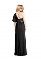Noir Fourreau Crêpe Stretch Longue Formelles Robes demoiselle d'honneur / Robes de soirée / Robes de bal en Gros