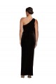 Noir Fourreau Velours Stretch Longue Formelles Robes demoiselle d'honneur / Robes de soirée / Robes de bal en Gros